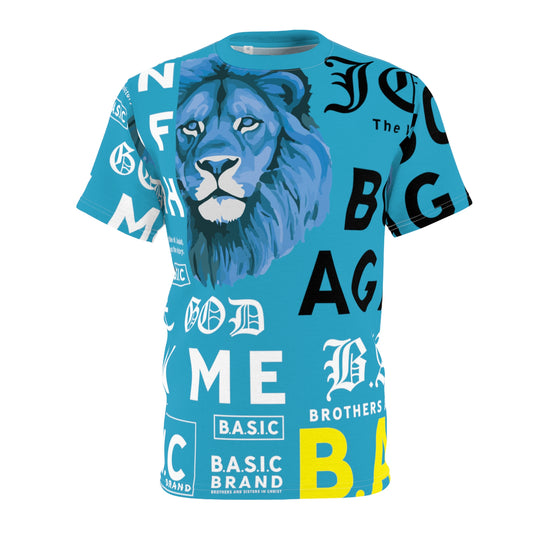 B.A.S.I.C "All Over Print" Turqoise T Shirt
